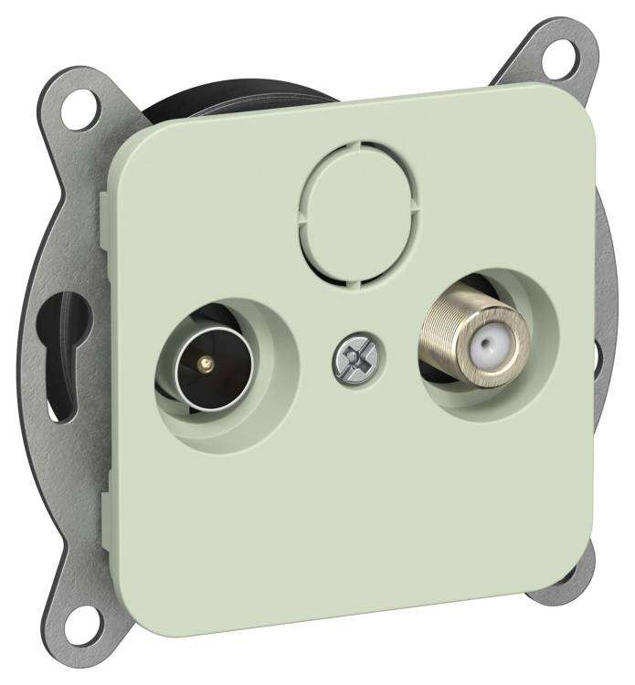 ТВ-розетка TV+SAT оконечная IEK Flite FI-AF23-O-K92 панг