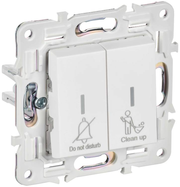 Выключатель 2-клавишный IEK Skandy SK-V20-2-10-K01 арктический белый