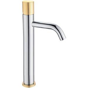 Смеситель для раковины Boheme Stick 122-CRG.2 Chrome Touch Gold