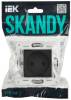 Розетка 1-местная с защитными шторками IEK Skandy SK-R13-10-K48 титан фото 6
