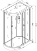 Душевая кабина AvaCan L902REL с электрикой, 120x80x215 фото 13