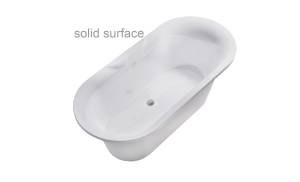 Ванна из искусственного камня Астра-Форм Монако 174.1x80.5 Solid Surface, белая матовая