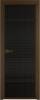 Межкомнатная дверь Profil Doors 4 AX цвет профиля Деорэ, стекло безопасное 6 мм мору черный 600x2000