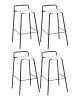 Набор из 4 барных стульев Stool Group Mantis 8083T white X4 белый