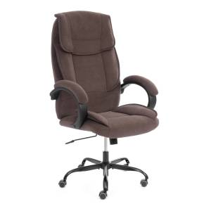 Кресло компьютерное Tetchair Oreon metalBL 25042 коричневый, велюр