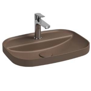 Раковина Isvea Infinity 10NF50055SV-2H 55 см, коричневая матовая