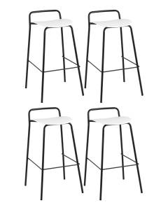 Набор из 4 барных стульев Stool Group Mantis 8083T white X4 белый