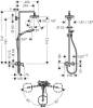 Душевая стойка Hansgrohe Croma Select E 180 27258400 с однорычажным смесителем фото 2
