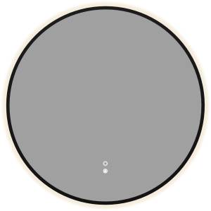 Зеркало Aquanet Контур 00367664 LED подсветка, подогрев, черное, D60