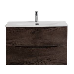 Тумба с раковиной BelBagno MARINO-CER-N 80 подвесная, Rovere Nature Grigio