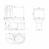 Унитаз-компакт Creo Ceramique Project COMBO-PR1003C с сиденьем микролифт фото 5