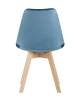 Набор из 4 стульев Stool Group Frankfurt Y863 velvet dark blue X4 синий фото 3