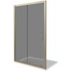 Душевая дверь в нишу Good Door Jazze 130 WTW-130-C-G профиль Золото, стекло прозрачное