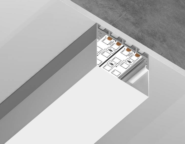 Профиль алюминиевый накладной-подвесной Ambrella light Profile System GP3070AL