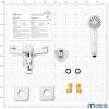 Смеситель для ванны с душем Milardo Atlantic ATLSBC0M02 фото 7