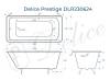 Чугунная ванна Delice Prestige 170x70 с ножками фото 8