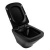 Унитаз подвесной BelBagno Sela BB3201CHR-MB/BB3201SC-MB безободковый, сиденье микролфит фото 7