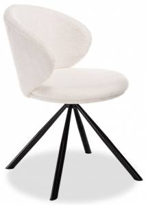 Стул Woodville Solomon 15600 черный, белый