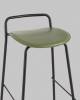 Набор из 4 барных стульев Stool Group Mantis 9083T army green X4 зеленый, экокожа фото 8