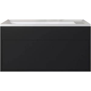 Тумба с раковиной Uperwood Lotus Premium 39340207461 подвесная, черная, 80 см