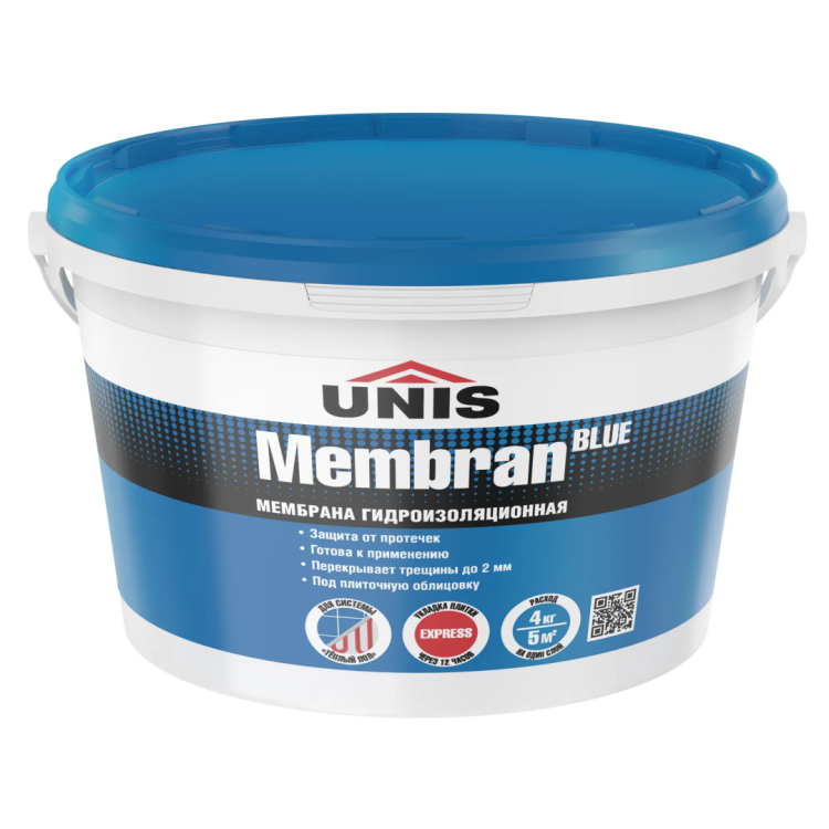 Гидроизоляция Unis Blue Membran (4 кг)