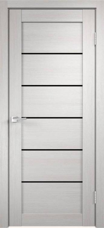Дверное полотно экошпон VellDoris LINEA 1 VD011993 Лакобель черное 900x2000