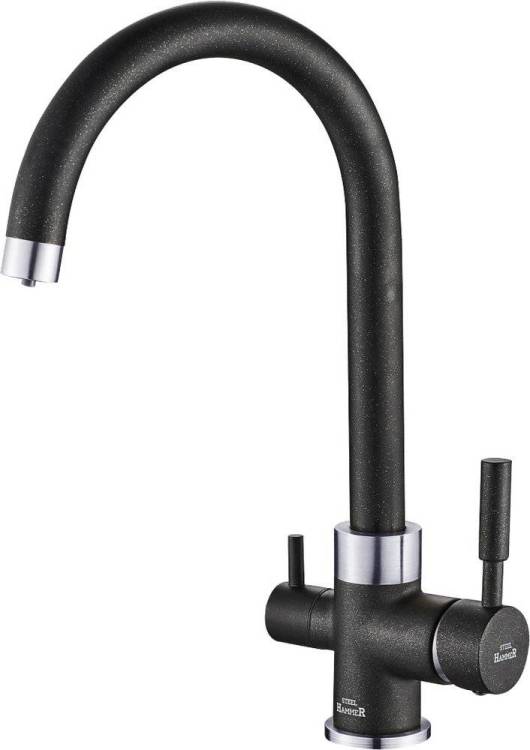 Смеситель для кухни ZorG Steel Hammer SH 713 Black Cr