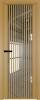 Межкомнатная дверь Profil Doors 3 AGP цвет профиля Золото, стекло безопасное 6 мм зеркало 600x2000