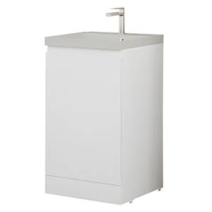 Тумба с раковиной Style Line Батлер Plus белый глянец, раковина жасмин