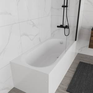 Акриловая ванна Vincea VBT-2B150-FR с каркасом, белая, 150x70x48