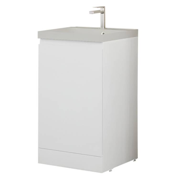 Тумба с раковиной Style Line Батлер Plus белый глянец, раковина жасмин