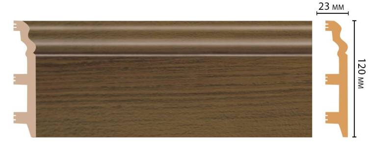 Плинтус напольный DECOMASTER D233-88 240x12x2.3