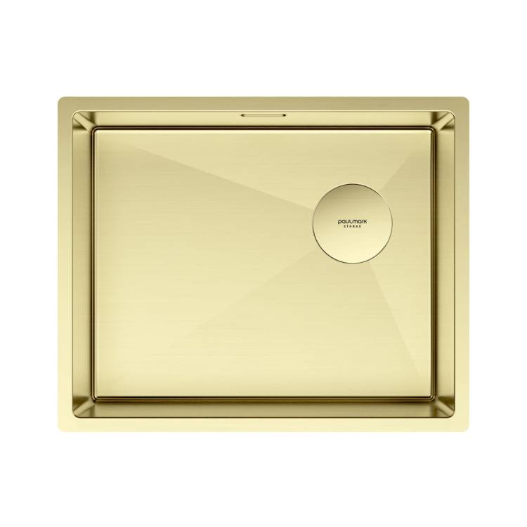 Мойка кухонная Paulmark Next-Skew 54 Uni PM885444-LG Светлое Золото, 54x44