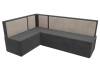 Кухонный диван Лига Диванов Кристина 118458L серый, бежевый, левый угол фото 3