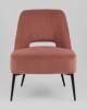 Кресло Stool Group Бостон vd-boston-cl-coral коралловый, велюр рельефный фото 3