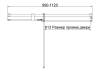 Душевая дверь в нишу Vincea Extenza (Экстенза) VDP-4EX1011CLG профиль брашированное золото, стекло прозрачное, 110x195 фото 5