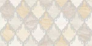 Декор Beryoza Ceramica Дубай 3 Ромбы светло-бежевый 25x50