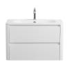 Тумба под раковину Cezares RELAX-800-2C-SO-BL Bianco Lucido, 79.6x47.7x50