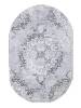 Ковер Safyun Dokuma Merry MR 156 GREY Овал 1.5x2.3