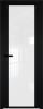 Межкомнатная дверь Profil Doors 2 AGP цвет профиля Черный, стекло безопасное 6 мм белый триплекс 700x2000