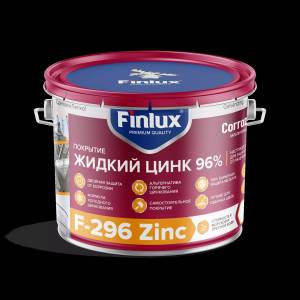Цинкирующий состав с максимальной защитой черного металла от ржавчины Finlux F-296 Zinc серый 6 кг