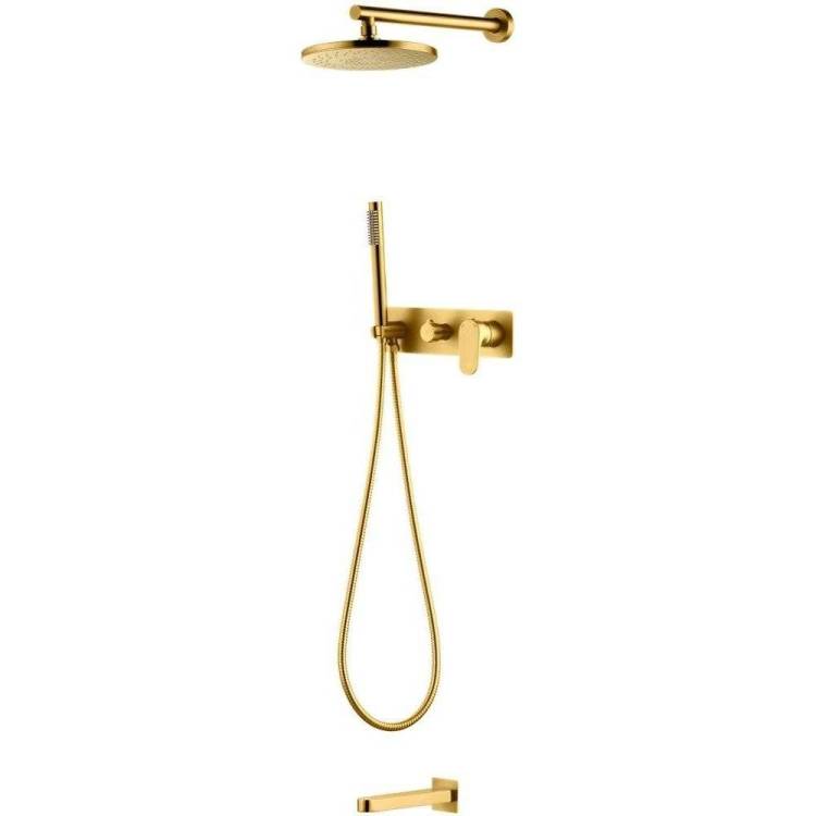 Душевой комплект Boheme Spectre 454-2-G Gold