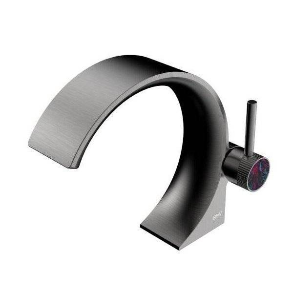 Смеситель для раковины Black&White GF-7106-GM оружейная сталь