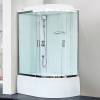Душевая кабина Royal Bath BK RB8120BK5-WT-CH-L с высоким поддоном, с сиденьем фото 2