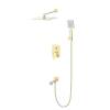 Душевой комплект Wonzon & Woghand Flex WW-88939072-BG золотой брашированный, встраиваемый