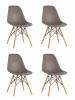 Набор из 4 стульев Stool Group Eames 8056PP WARM GREY X4