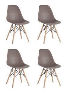 Набор из 4 стульев Stool Group Eames 8056PP WARM GREY X4