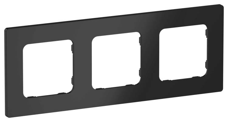 Рамка 3-постовая IEK Flite FI-M32-32-20-K02 черный