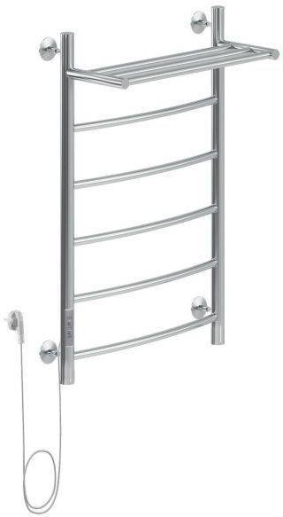Полотенцесушитель электрический Aquanet Romeo 282048 тэн слева, с полкой, 80х50
