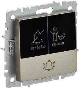 Кнопка звонка IEK Brite BR-V14-2-10-K37 шампань